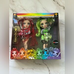 Rainbow High Series 1 Cheerleader Ruby Anderson And Jade Hunter 2-Pack Doll Set